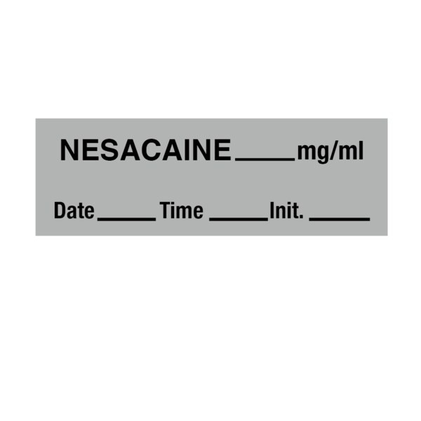 Tape, Nesacaine 1/2 x 500 Gray w/Black, PK6